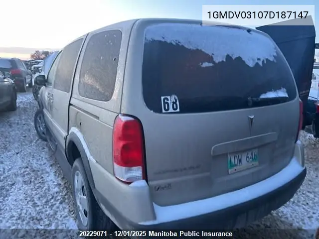1GMDV03107D187147 2007 Pontiac Montana Sv6 Ext
