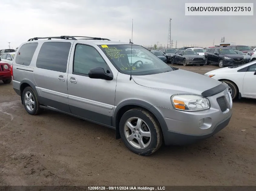 1GMDV03W58D127510 2008 Pontiac Montana Sv6