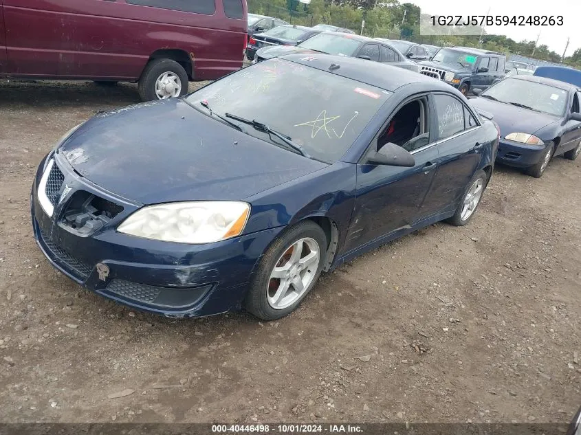 1G2ZJ57B594248263 2009 Pontiac G6 New Se