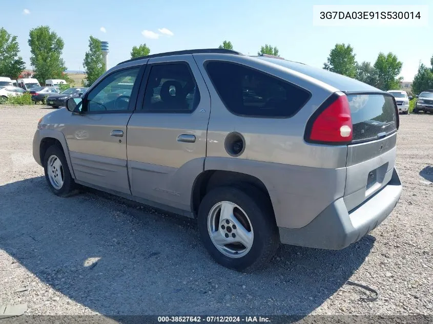 2001 Pontiac Aztek Gt VIN: 3G7DA03E91S530014 Lot: 38527642