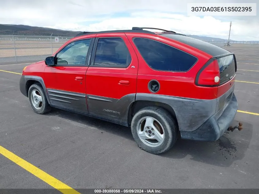 3G7DA03E61S502395 2001 Pontiac Aztek Gt