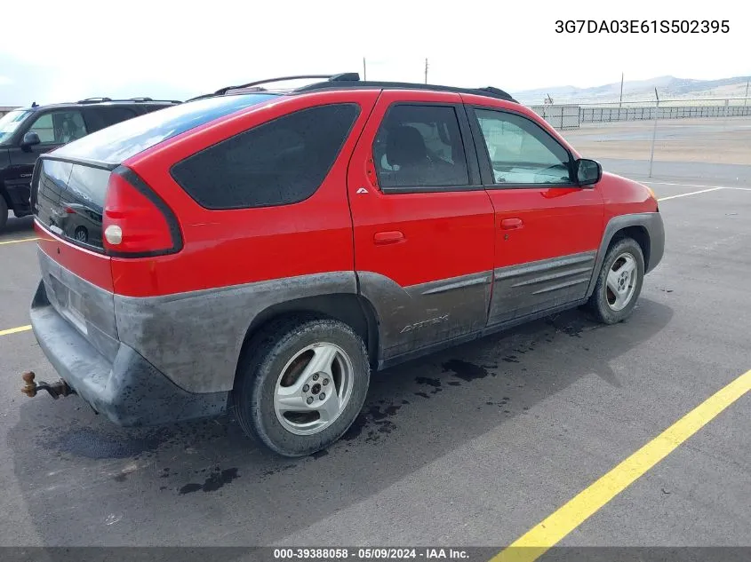 2001 Pontiac Aztek Gt VIN: 3G7DA03E61S502395 Lot: 39388058