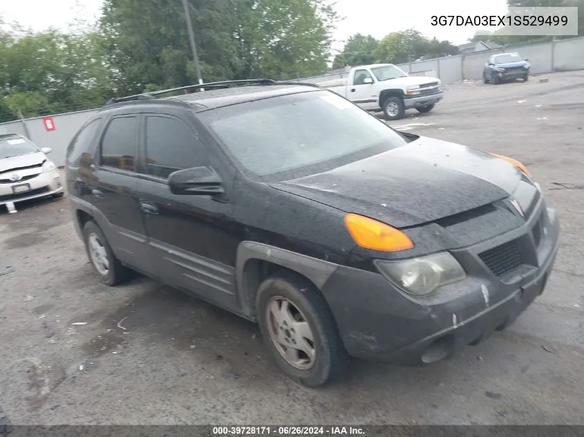 2001 Pontiac Aztek Gt VIN: 3G7DA03EX1S529499 Lot: 39728171