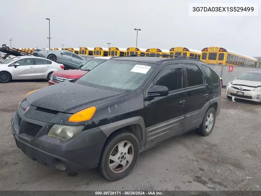 3G7DA03EX1S529499 2001 Pontiac Aztek Gt