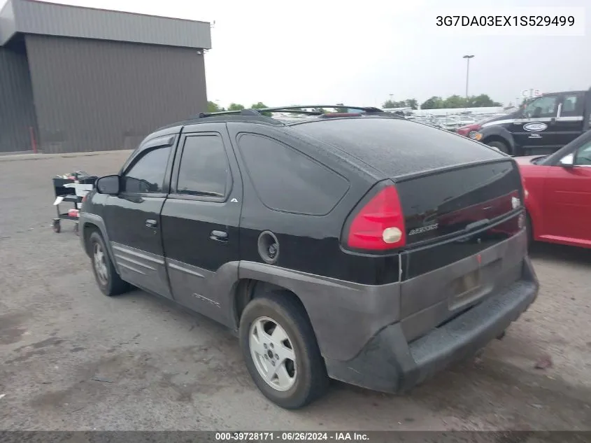 3G7DA03EX1S529499 2001 Pontiac Aztek Gt