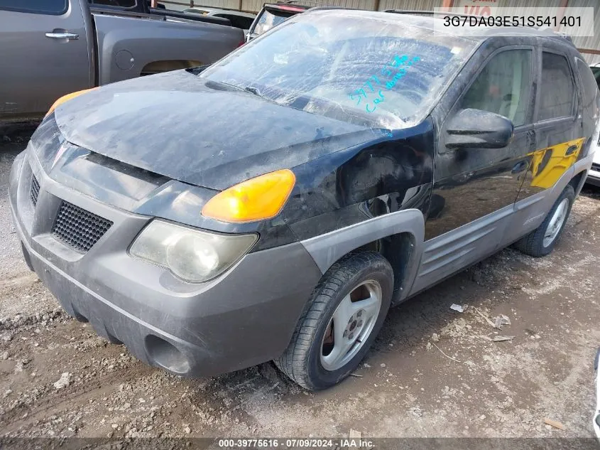 3G7DA03E51S541401 2001 Pontiac Aztek Gt