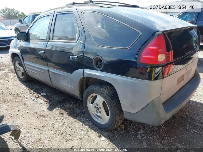 2001 Pontiac Aztek Gt VIN: 3G7DA03E51S541401 Lot: 39775616