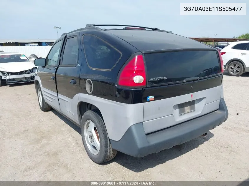 3G7DA03E11S505477 2001 Pontiac Aztek