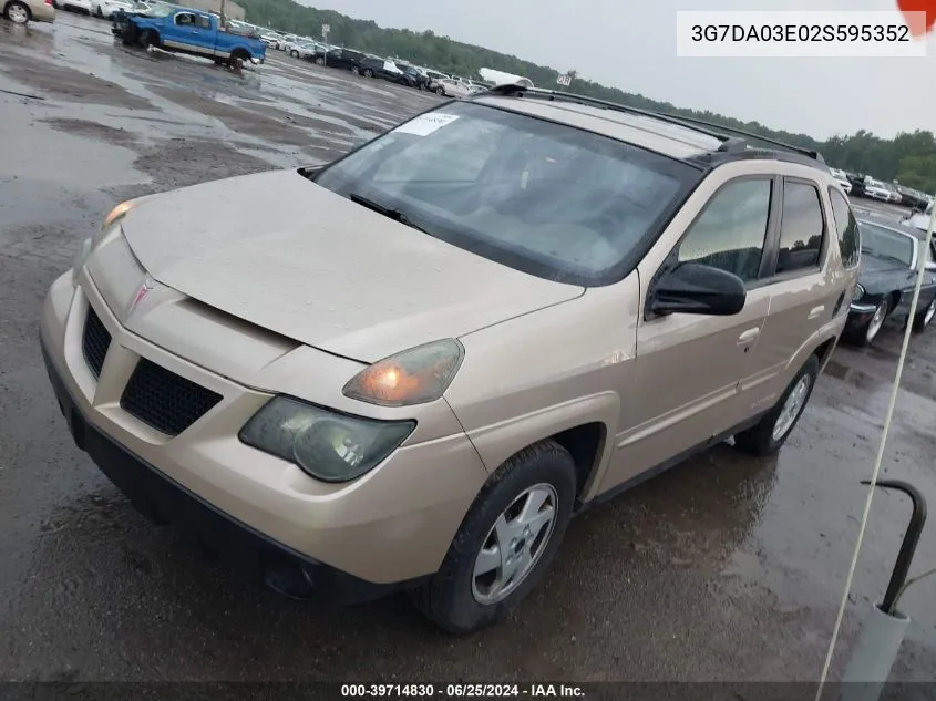 2002 Pontiac Aztek VIN: 3G7DA03E02S595352 Lot: 39714830