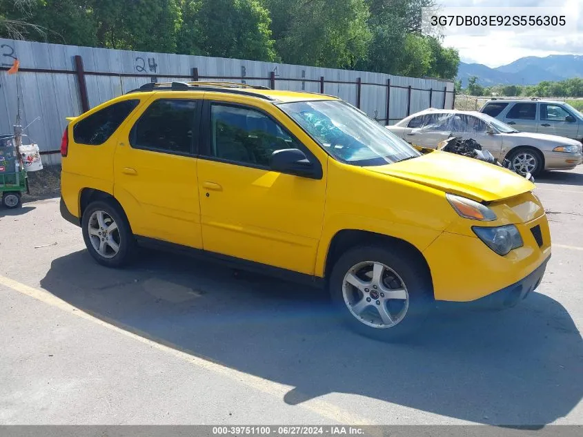 2002 Pontiac Aztek VIN: 3G7DB03E92S556305 Lot: 39751100