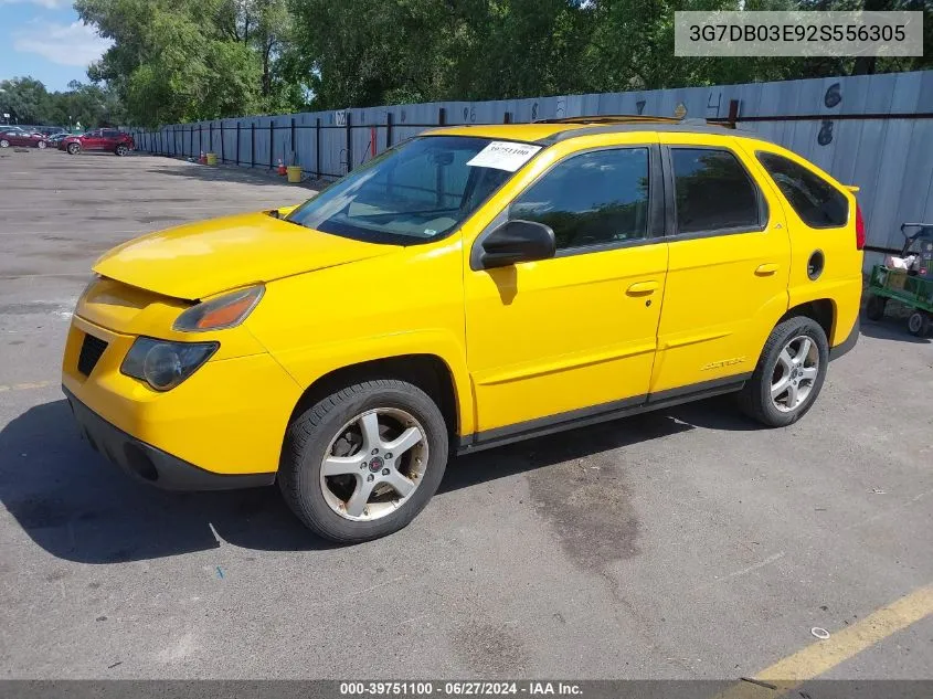 2002 Pontiac Aztek VIN: 3G7DB03E92S556305 Lot: 39751100