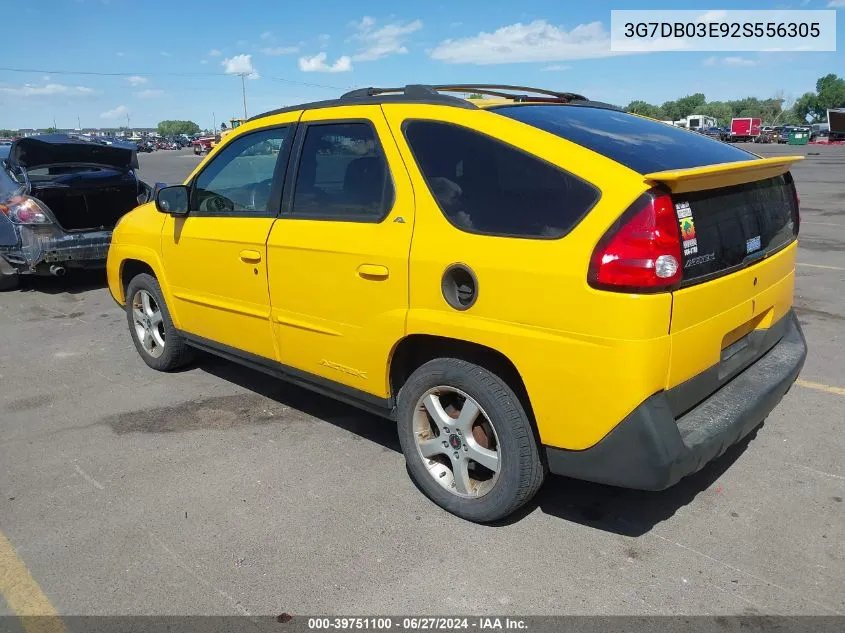 2002 Pontiac Aztek VIN: 3G7DB03E92S556305 Lot: 39751100