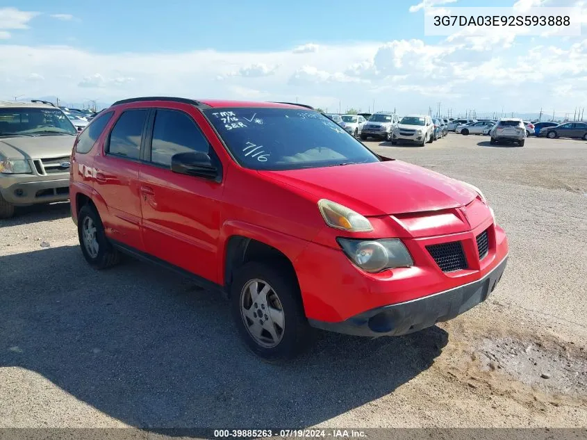 3G7DA03E92S593888 2002 Pontiac Aztek