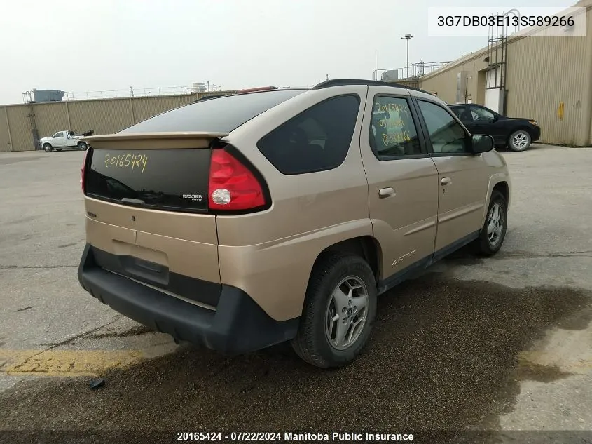 3G7DB03E13S589266 2003 Pontiac Aztek