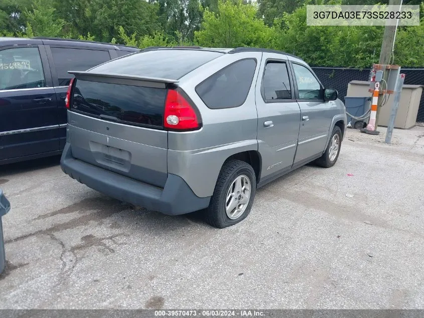 2003 Pontiac Aztek VIN: 3G7DA03E73S528233 Lot: 39570473