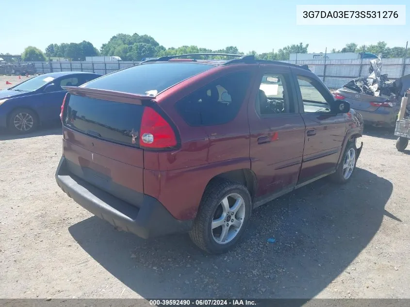 2003 Pontiac Aztek VIN: 3G7DA03E73S531276 Lot: 39592490