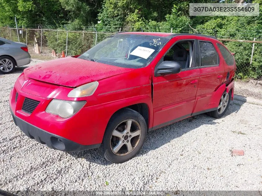 2003 Pontiac Aztek VIN: 3G7DA03E23S554609 Lot: 39638975