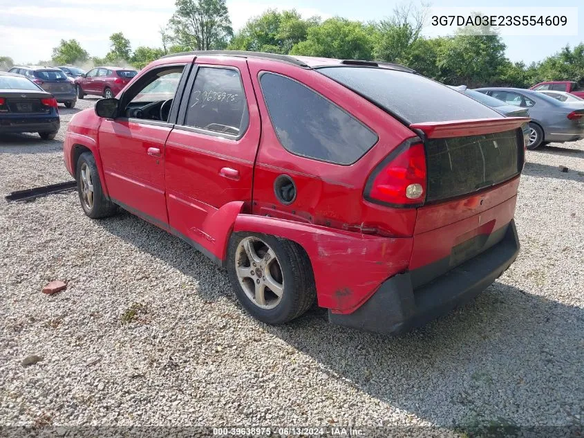 2003 Pontiac Aztek VIN: 3G7DA03E23S554609 Lot: 39638975