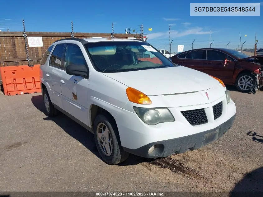 2004 Pontiac Aztek VIN: 3G7DB03E54S548544 Lot: 37974529