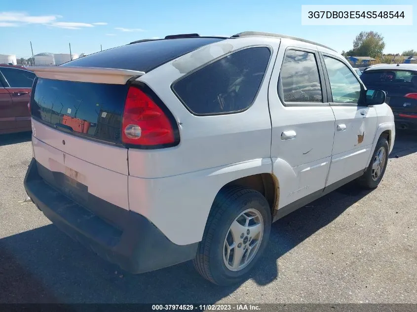 2004 Pontiac Aztek VIN: 3G7DB03E54S548544 Lot: 37974529