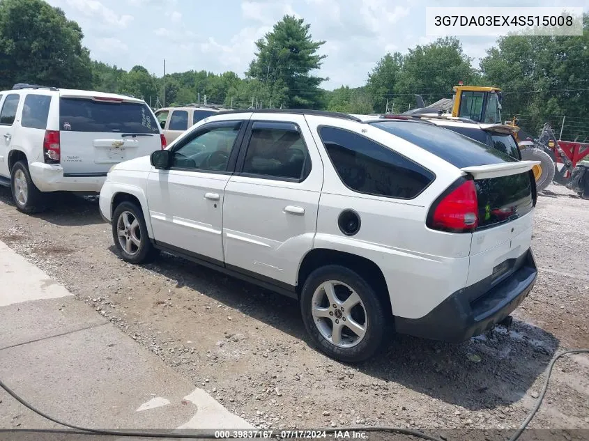 3G7DA03EX4S515008 2004 Pontiac Aztek