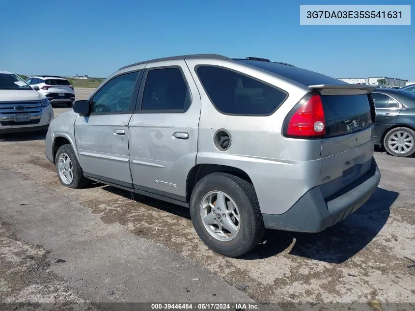 2005 Pontiac Aztek VIN: 3G7DA03E35S541631 Lot: 39446484