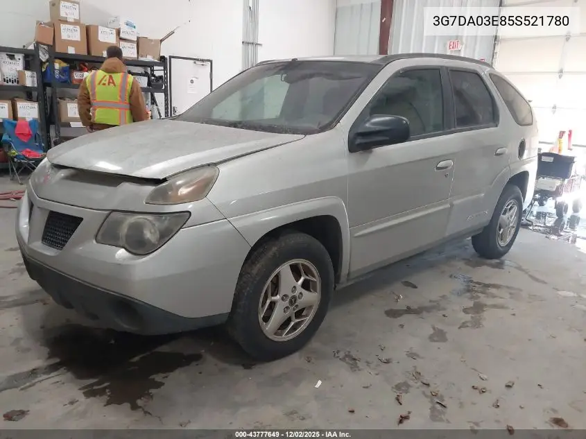 3G7DA03E85S521780 2005 Pontiac Aztek