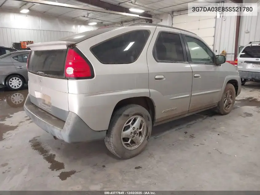 3G7DA03E85S521780 2005 Pontiac Aztek