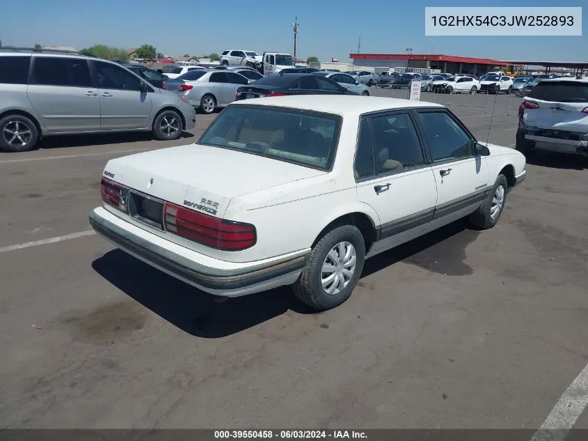 1988 Pontiac Bonneville Le VIN: 1G2HX54C3JW252893 Lot: 39550458