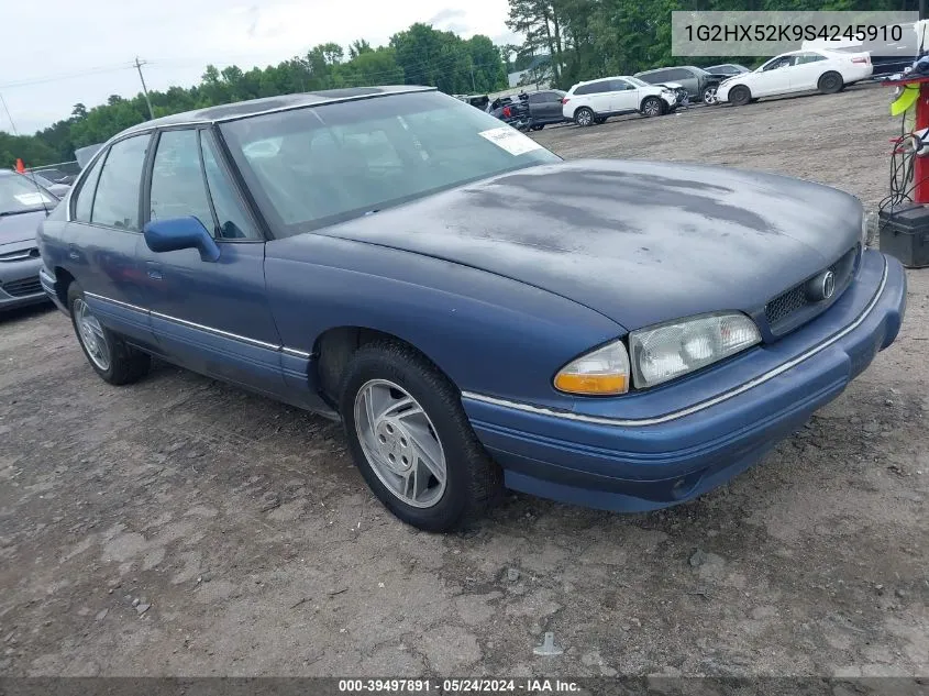 1995 Pontiac Bonneville Se VIN: 1G2HX52K9S4245910 Lot: 39497891