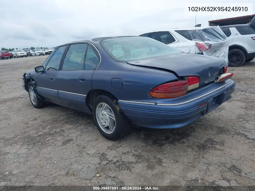 1995 Pontiac Bonneville Se VIN: 1G2HX52K9S4245910 Lot: 39497891