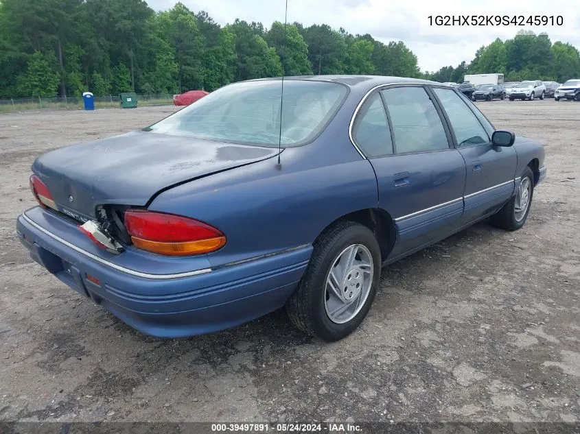 1995 Pontiac Bonneville Se VIN: 1G2HX52K9S4245910 Lot: 39497891