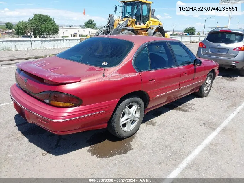 1998 Pontiac Bonneville Se VIN: 1G2HX52K0W4235661 Lot: 39678396