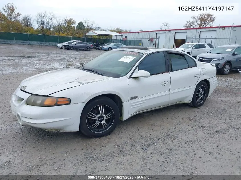 2000 Pontiac Bonneville Ssei VIN: 1G2HZ5411Y4197147 Lot: 37908483