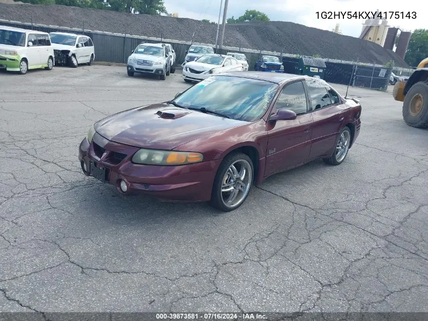 2000 Pontiac Bonneville Sle VIN: 1G2HY54KXY4175143 Lot: 39873581