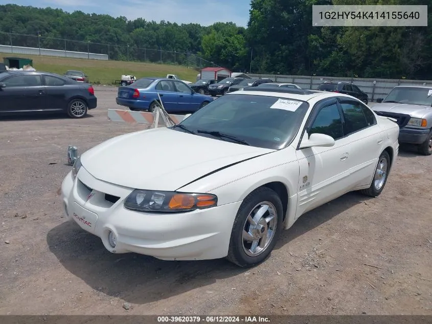 2001 Pontiac Bonneville Sle VIN: 1G2HY54K414155640 Lot: 39620379