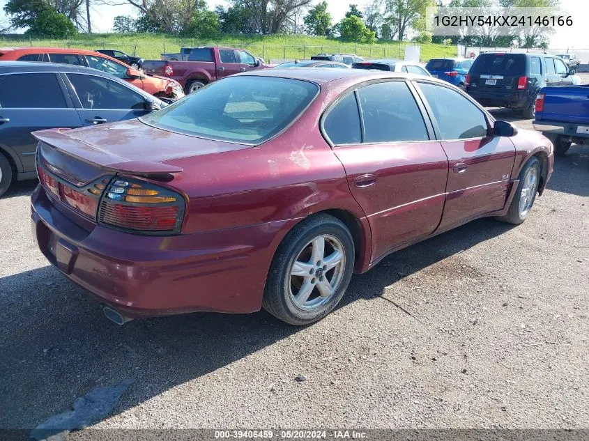 2002 Pontiac Bonneville Sle VIN: 1G2HY54KX24146166 Lot: 39406459