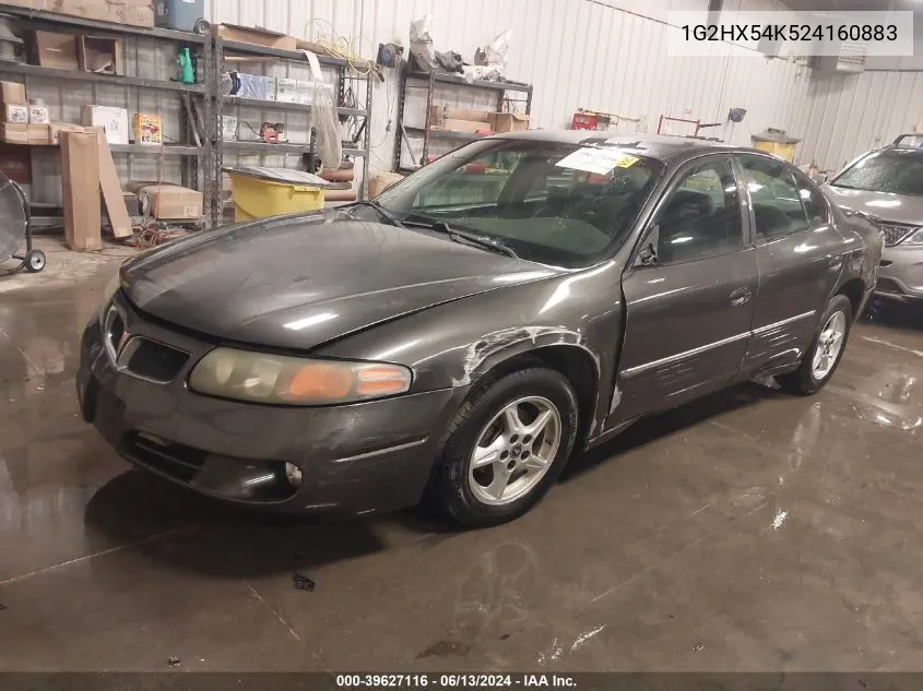 2002 Pontiac Bonneville Se VIN: 1G2HX54K524160883 Lot: 39627116