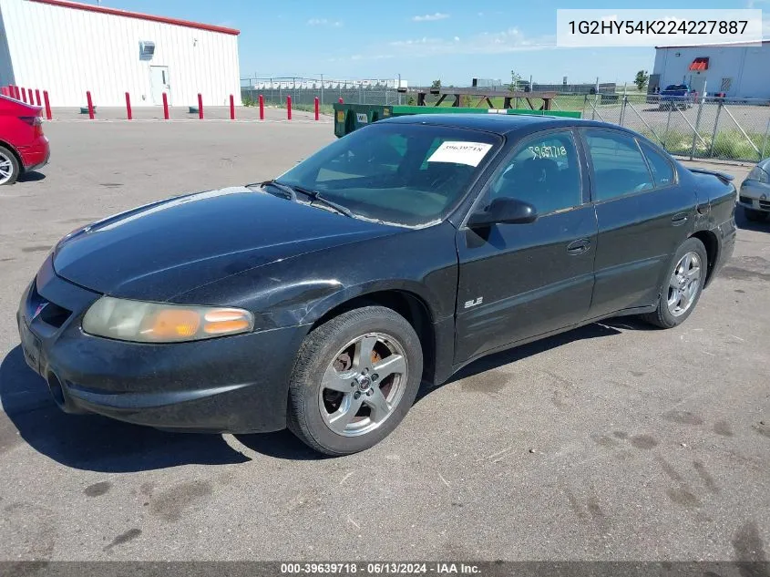 2002 Pontiac Bonneville Sle VIN: 1G2HY54K224227887 Lot: 39639718