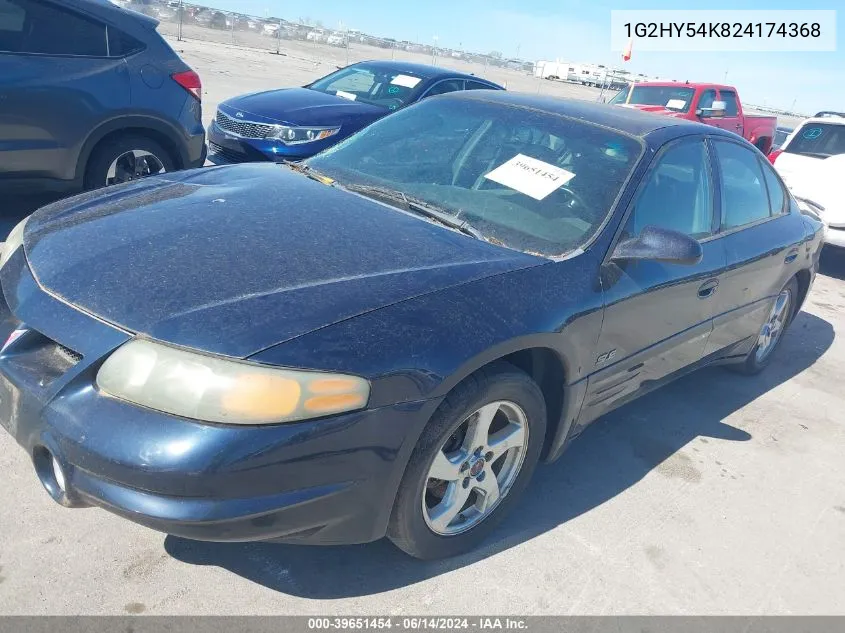 2002 Pontiac Bonneville Sle VIN: 1G2HY54K824174368 Lot: 39651454