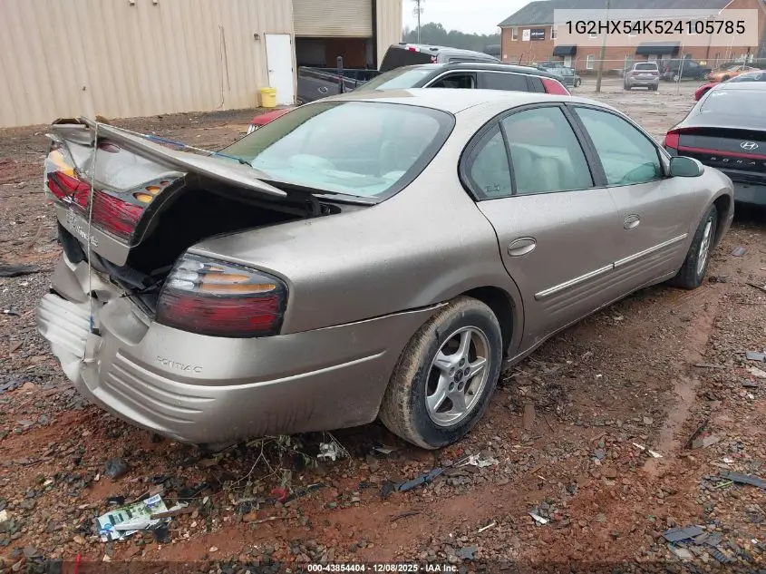 1G2HX54K524105785 2002 Pontiac Bonneville Se