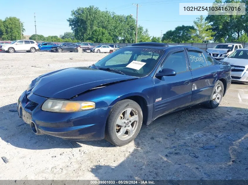 2003 Pontiac Bonneville Ssei VIN: 1G2HZ541034167016 Lot: 39501033