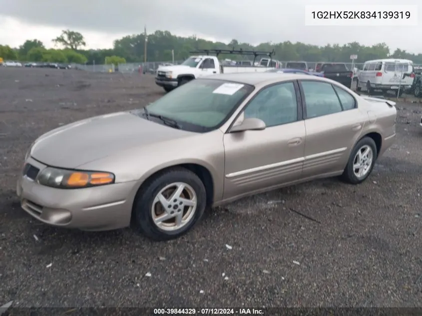 2003 Pontiac Bonneville Se VIN: 1G2HX52K834139319 Lot: 39844329