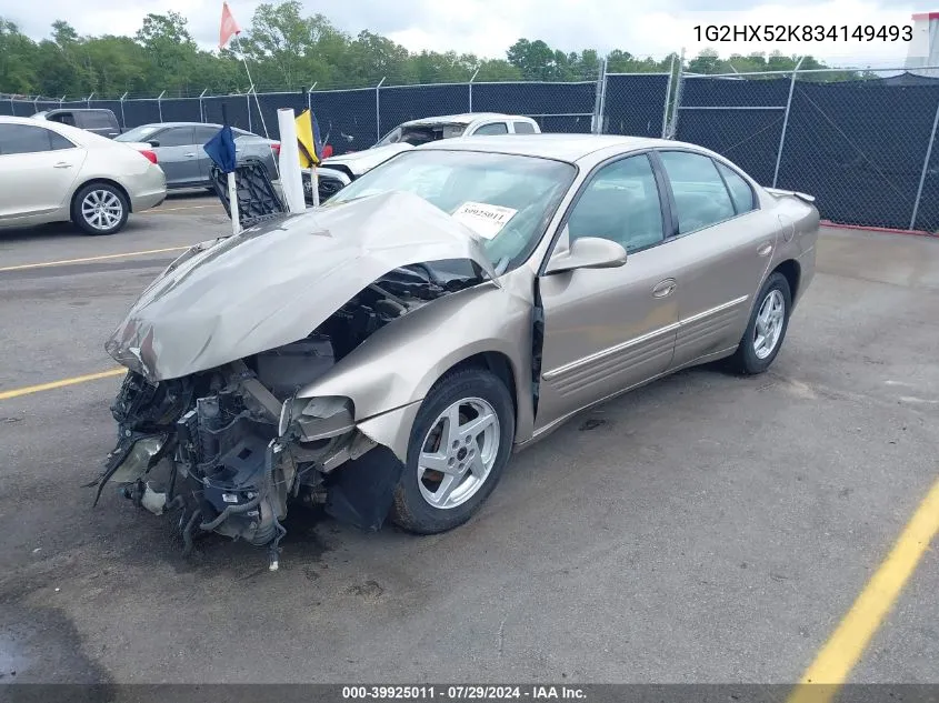 2003 Pontiac Bonneville Se VIN: 1G2HX52K834149493 Lot: 39925011