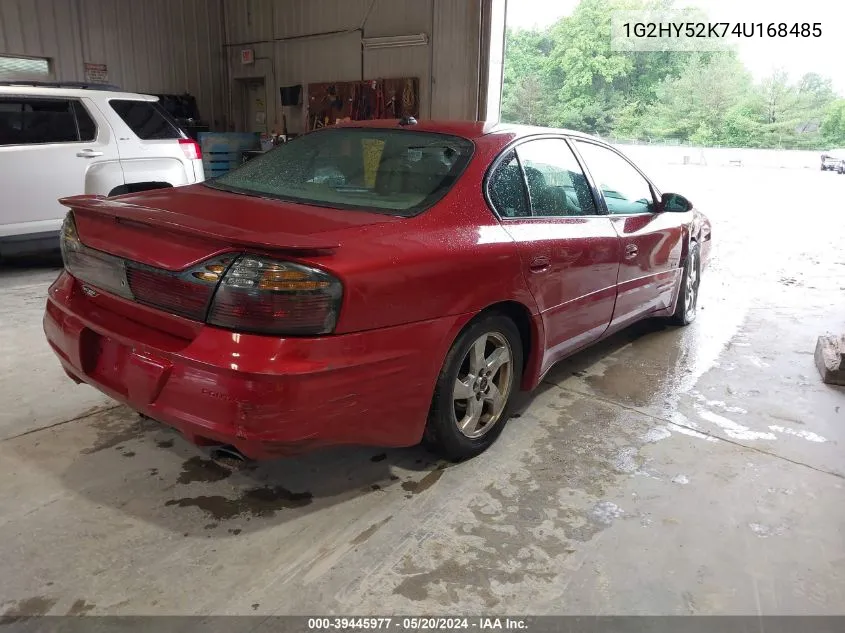 2004 Pontiac Bonneville Sle VIN: 1G2HY52K74U168485 Lot: 39445977