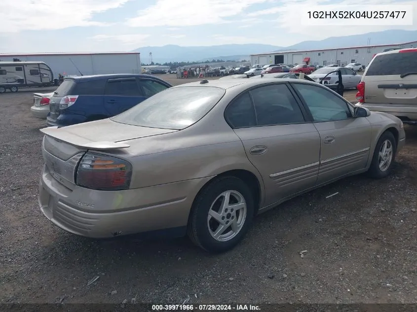 2004 Pontiac Bonneville Se VIN: 1G2HX52K04U257477 Lot: 39971966