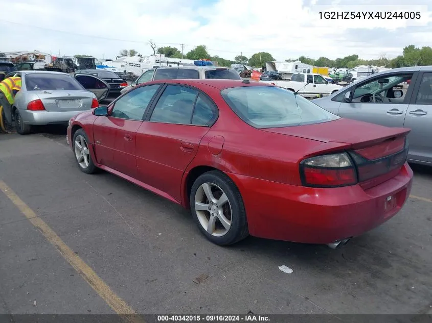 1G2HZ54YX4U244005 2004 Pontiac Bonneville Gxp