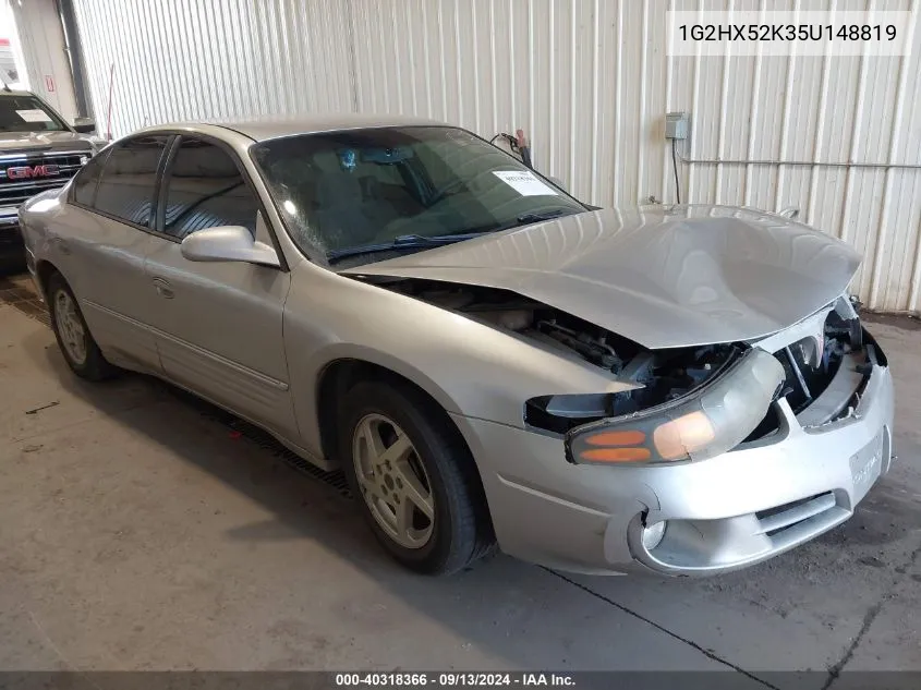 2005 Pontiac Bonneville Se VIN: 1G2HX52K35U148819 Lot: 40318366