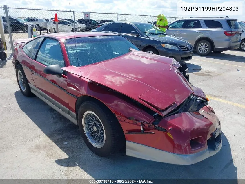 1987 Pontiac Fiero Gt VIN: 1G2PG1199HP204803 Lot: 39738718