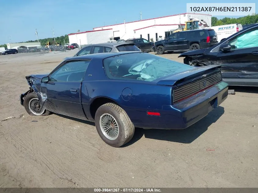 1984 Pontiac Firebird Se VIN: 1G2AX87H6EN211387 Lot: 39841267